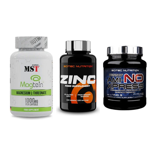 Ausdauer-Set: MST Magnesium + Scitec Zinc + Scitec Ami-NO – alle enthaltenen Artikel
