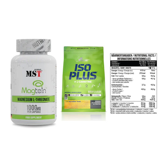Ausdauer-Set: MST Magnesium + Olimp Iso Plus + MST BCAA Zero – alle enthaltenen Artikel