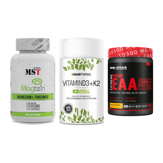 Ausdauer-Set: MST Magnesium + Sinob Vitamin D3 + Body Attack – alle enthaltenen Artikel