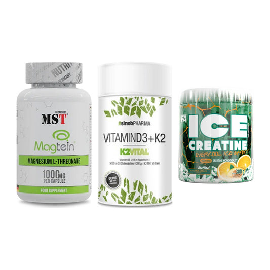 Ausdauer-Set: MST Magnesium + Sinob Vitamin D3 + FA Nutrition ICE – alle enthaltenen Artikel