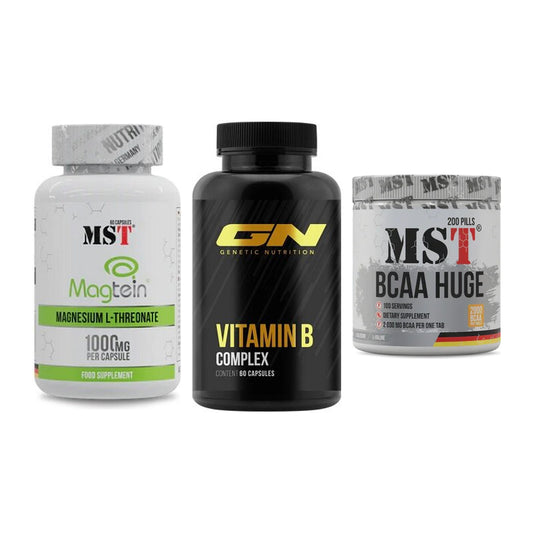 Ausdauer-Set: MST Magnesium + GN Vitamin + MST BCAA Huge – alle enthaltenen Artikel