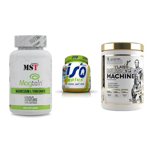 Ausdauer-Set: MST Magnesium + Olimp Iso Plus + Kevin Levrone – alle enthaltenen Artikel