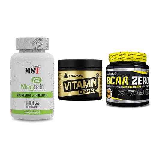 Ausdauer-Set: MST Magnesium + Peak Vitamin + BioTech BCAA – alle enthaltenen Artikel