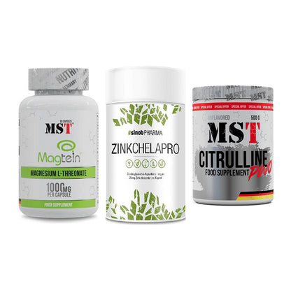 Ausdauer-Set: MST Magnesium + Sinob Zink + MST Citrulline – alle enthaltenen Artikel