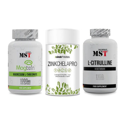 Ausdauer-Set: MST Magnesium + Sinob Zink + MST Citrulline – alle enthaltenen Artikel