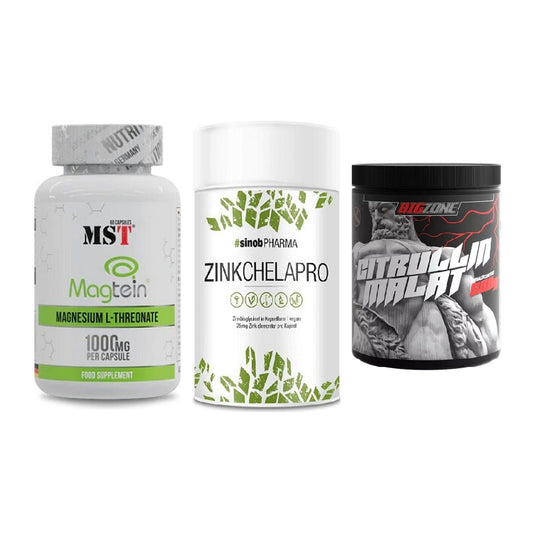 Ausdauer-Set: MST Magnesium + Sinob Zink + Big Zone Citrull – alle enthaltenen Artikel