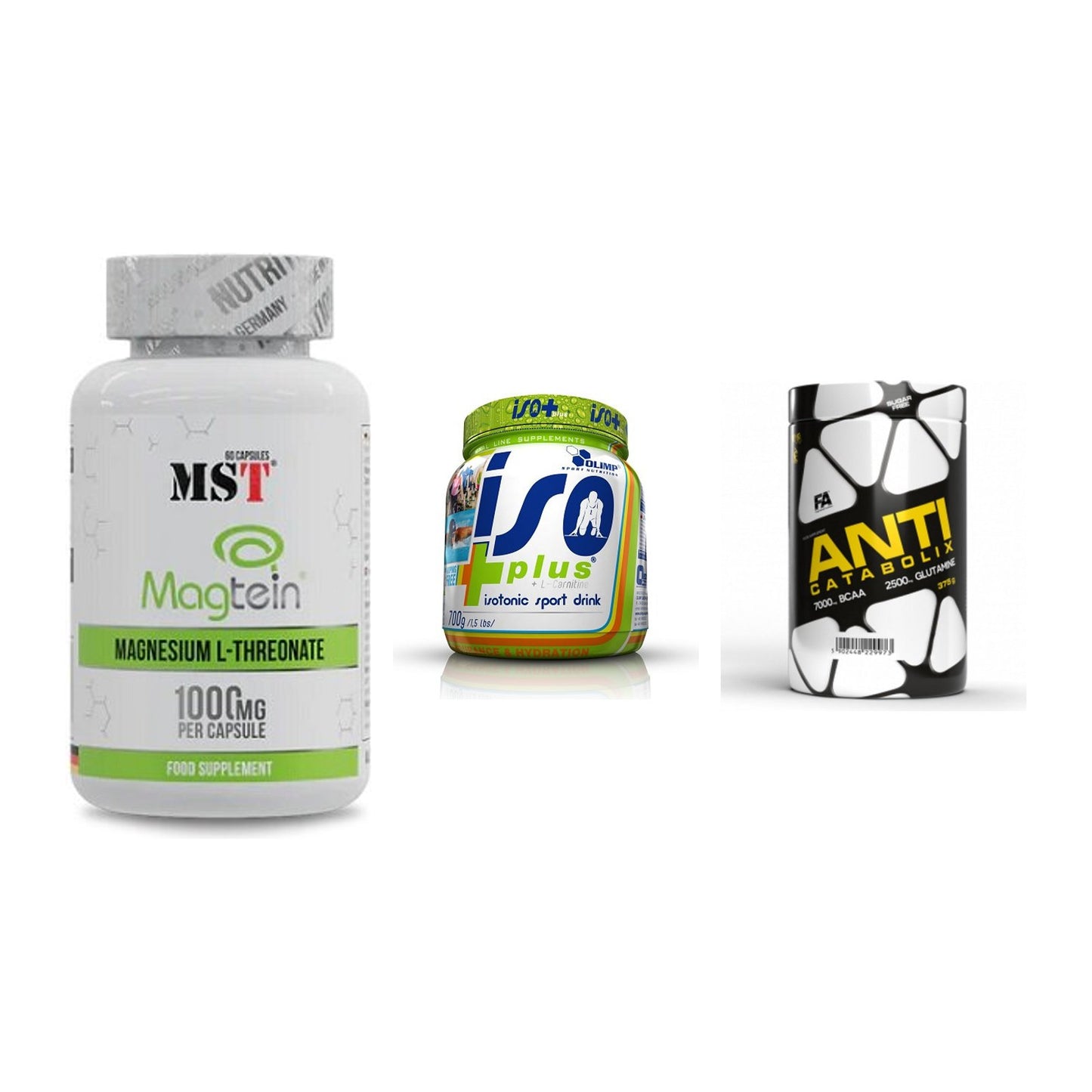 Ausdauer-Set: MST Magnesium + Olimp Iso Plus + FA Nutrition – alle enthaltenen Artikel