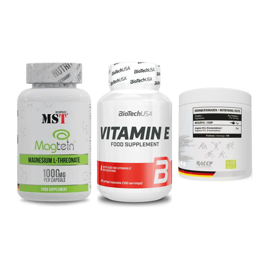 Ausdauer-Set: MST Magnesium + BioTech Vitamin + MST Arginine HCL – alle enthaltenen Artikel