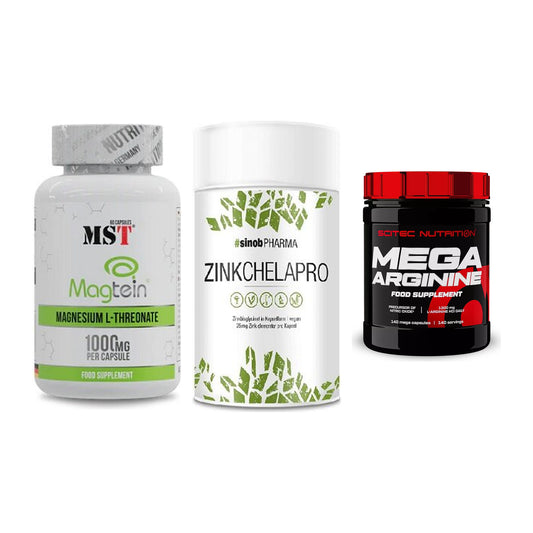Ausdauer-Set: MST Magnesium + Sinob Zink + Scitec Mega – alle enthaltenen Artikel
