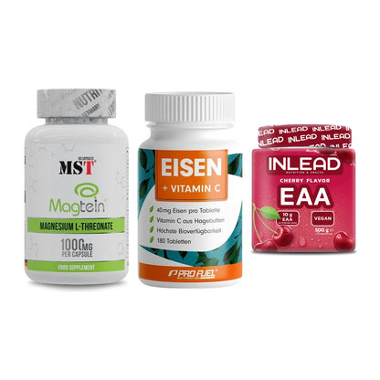 Ausdauer-Set: MST Magnesium + ProFuel EISEN + INLEAD EAA – alle enthaltenen Artikel