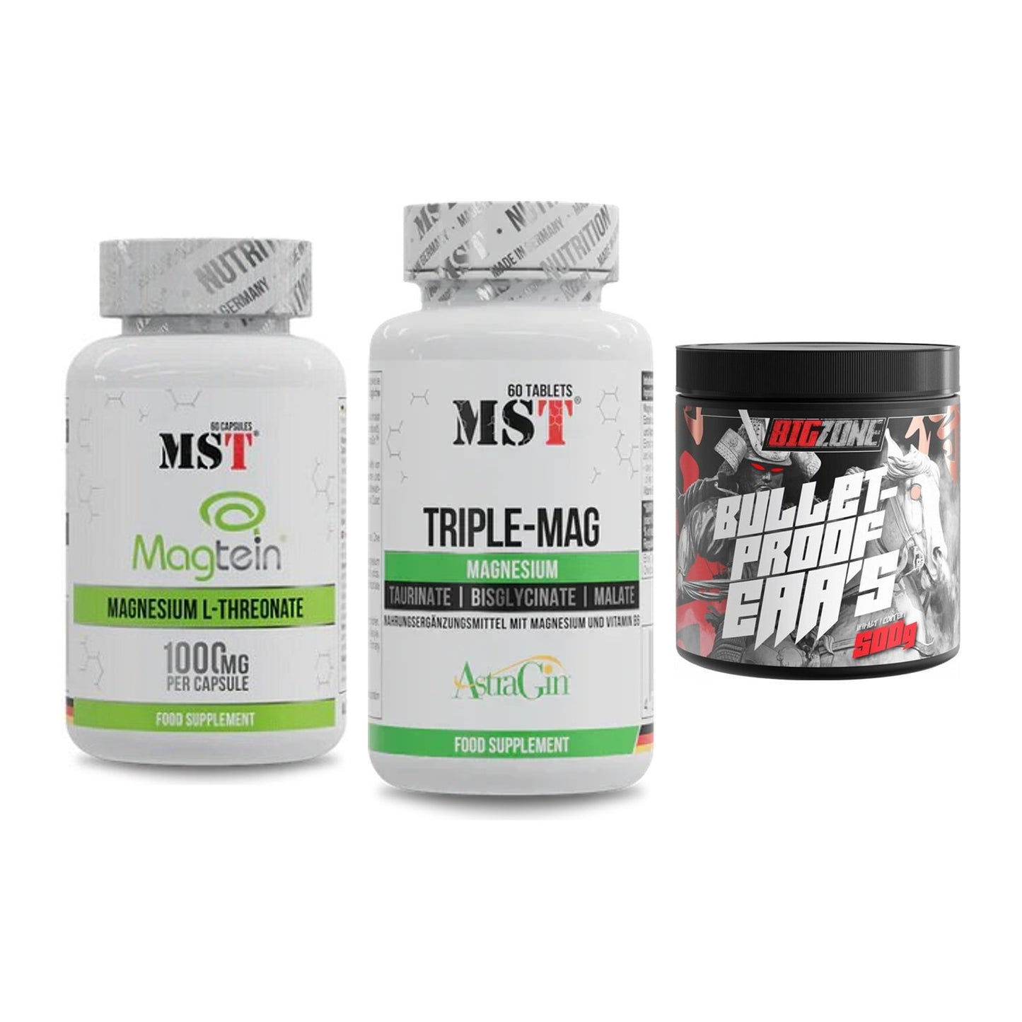 Ausdauer-Set: MST Magnesium + MST Tripple Mag + Big Zone Bulletp – alle enthaltenen Artikel