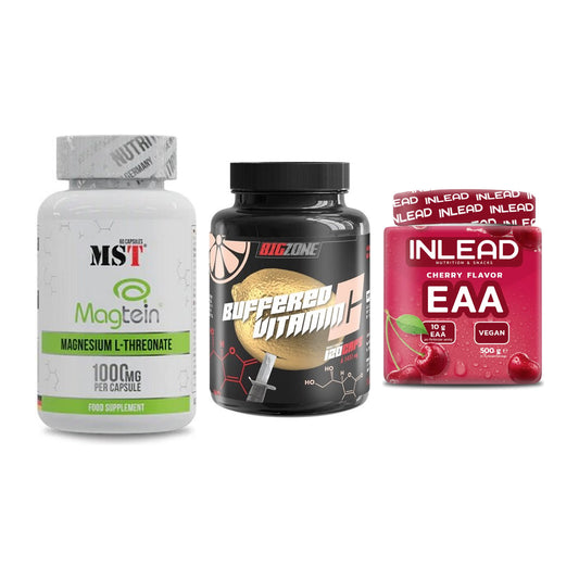 Ausdauer-Set: MST Magnesium + Big Zone Buffere + INLEAD EAA – alle enthaltenen Artikel