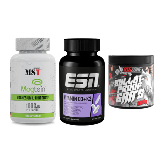 Ausdauer-Set: MST Magnesium + ESN Vitamin D3 + Big Zone Bulletp – alle enthaltenen Artikel