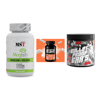 Ausdauer-Set: MST Magnesium + ESN Zinc + Big Zone Bulletp – alle enthaltenen Artikel