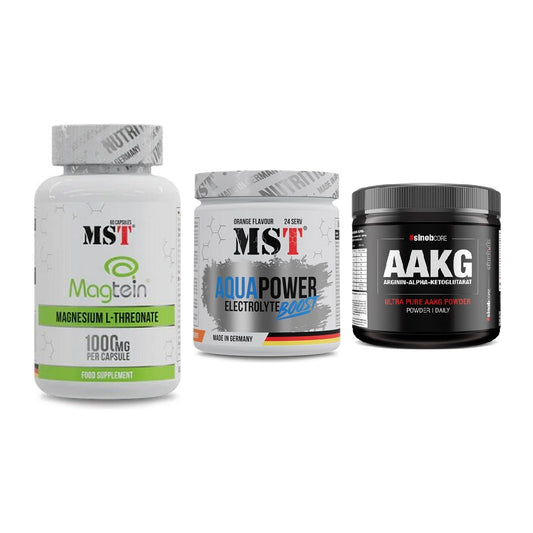 Ausdauer-Set: MST Magnesium + MST Aqua Power + Sinob Core – alle enthaltenen Artikel