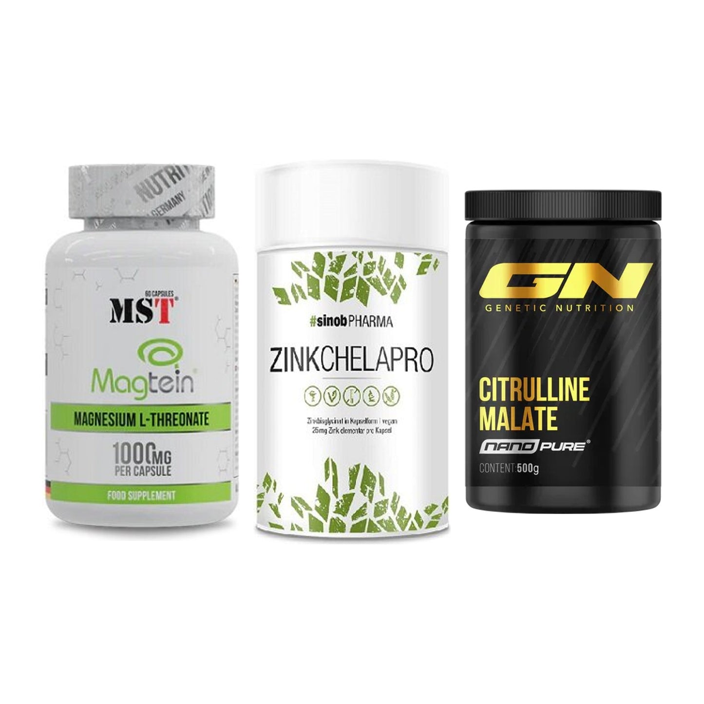 Ausdauer-Set: MST Magnesium + Sinob Zink + GN Citrulline – alle enthaltenen Artikel