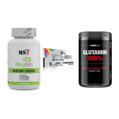 Ausdauer-Set: MST Magnesium + Olimp Vita-Min + Sinob Core – alle enthaltenen Artikel