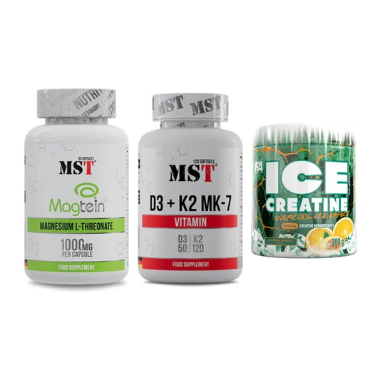 Ausdauer-Set: MST Magnesium + MST Vitamin D3 + FA Nutrition ICE – alle enthaltenen Artikel
