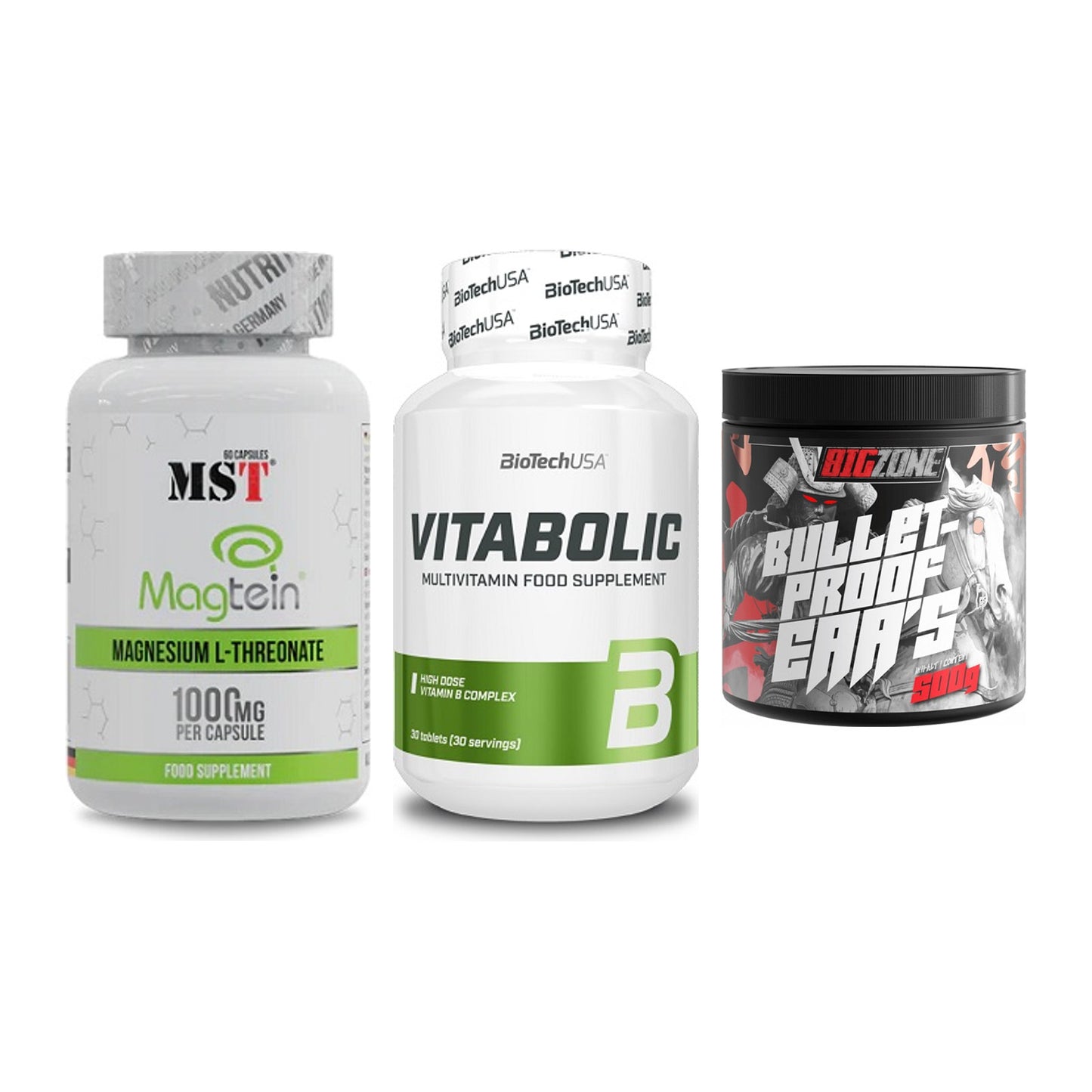 Ausdauer-Set: MST Magnesium + BioTech Vitaboli + Big Zone Bulletp – alle enthaltenen Artikel