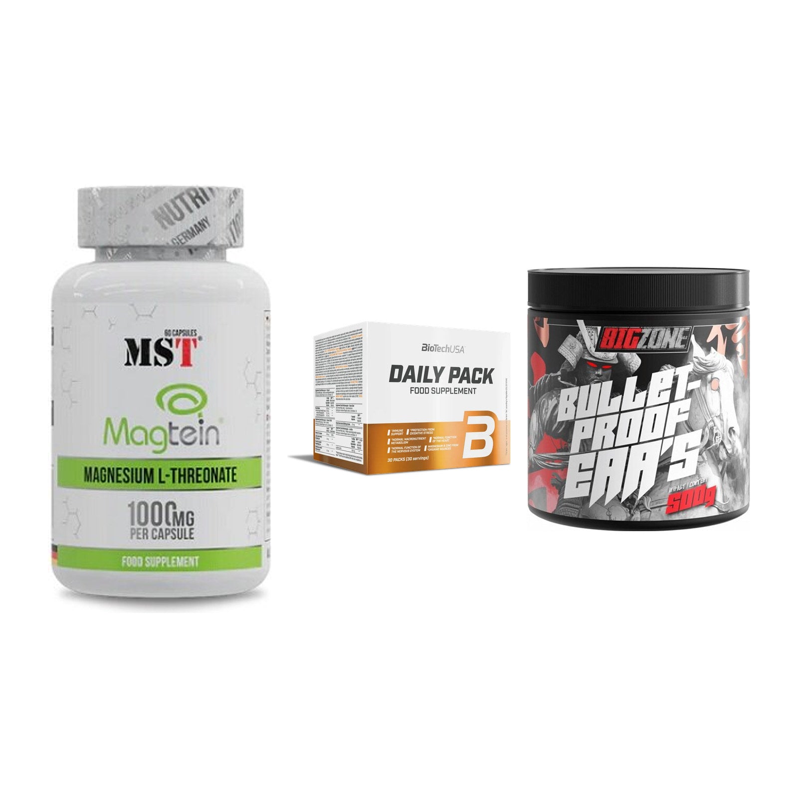 Ausdauer-Set: MST Magnesium + BioTech Daily + Big Zone Bulletp – alle enthaltenen Artikel