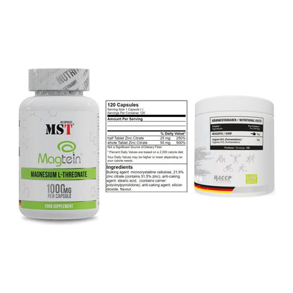 Ausdauer-Set: MST Magnesium + GN Zinc Citrate + MST Arginine HCL – alle enthaltenen Artikel