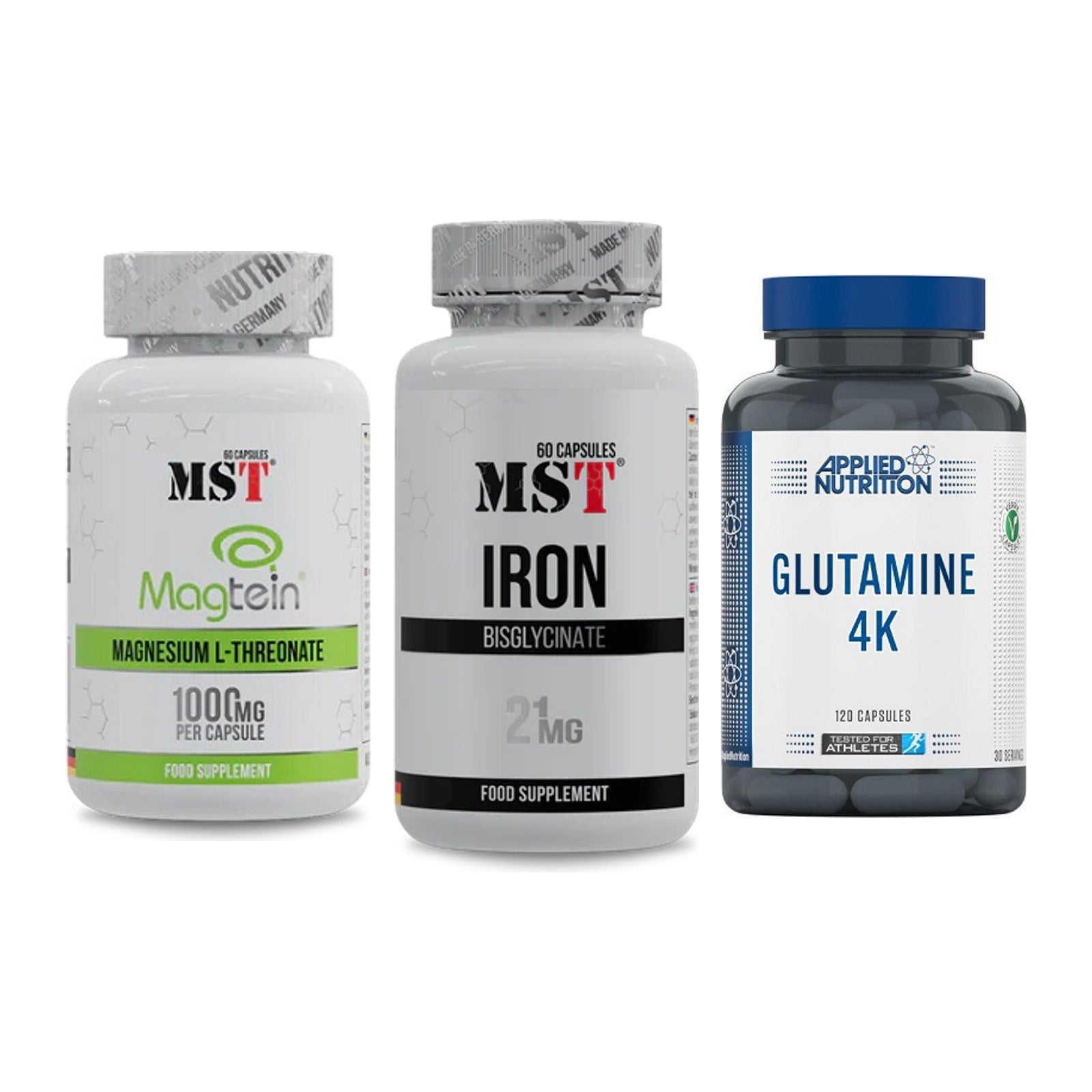 Ausdauer-Set: MST Magnesium + MST Iron Bisglyc + Applied Nutritio – alle enthaltenen Artikel