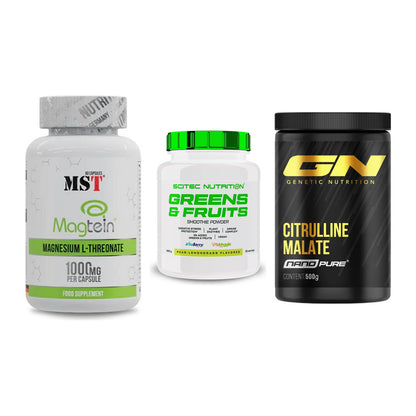 Ausdauer-Set: MST Magnesium + Scitec Greens + GN Citrulline – alle enthaltenen Artikel