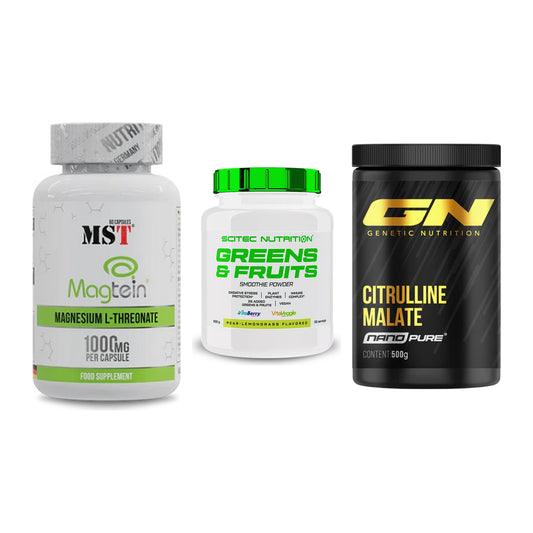 Ausdauer-Set: MST Magnesium + Scitec Greens + GN Citrulline – alle enthaltenen Artikel