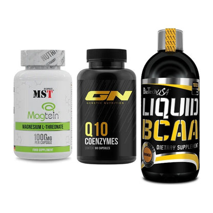 Ausdauer-Set: MST Magnesium + GN Q10 Health + BioTech Liquid – alle enthaltenen Artikel