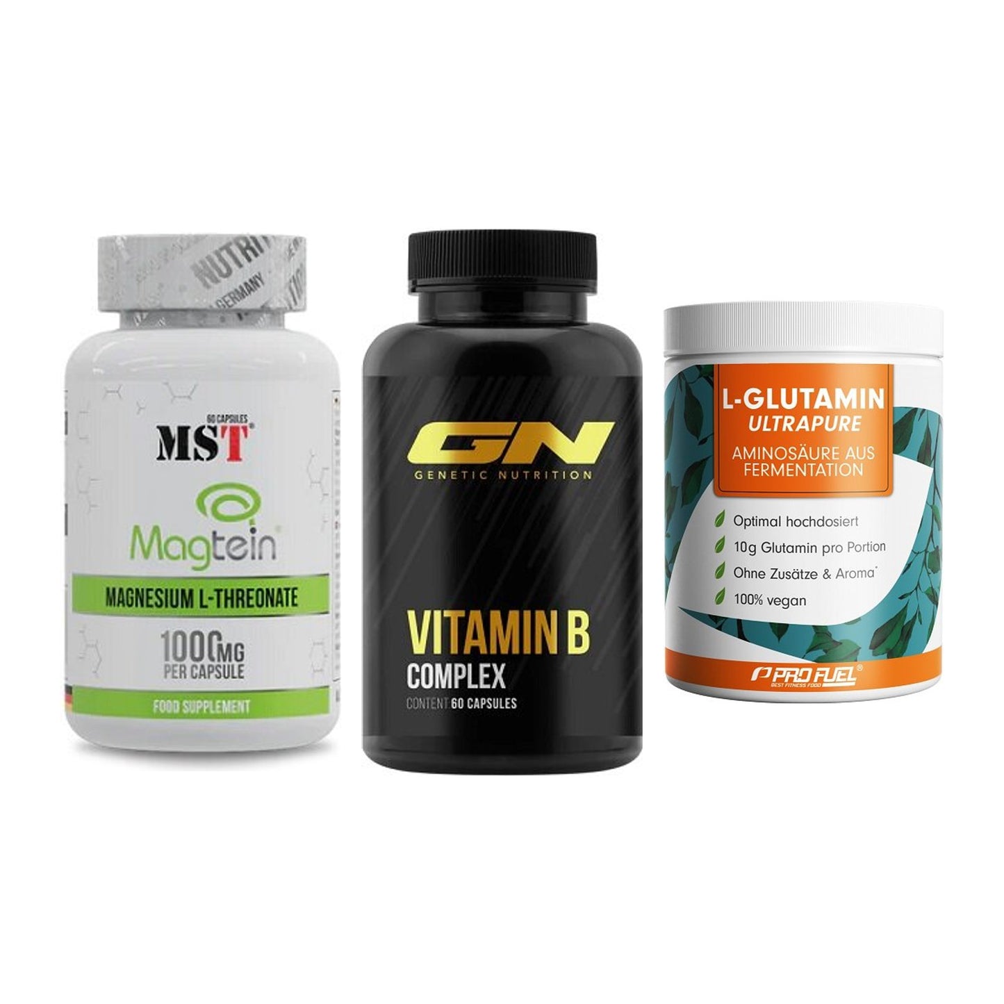 Ausdauer-Set: MST Magnesium + GN Vitamin + ProFuel Glutamin – alle enthaltenen Artikel