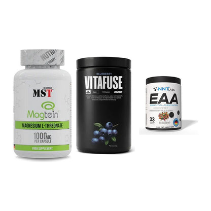 Ausdauer-Set: MST Magnesium + Big Zone Vitafus + NNT EAA – alle enthaltenen Artikel