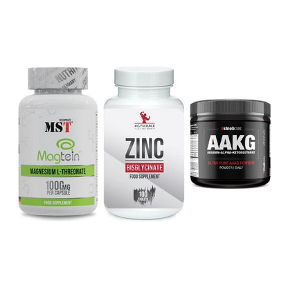 Ausdauer-Set: MST Magnesium + #GYMJUICE ZINC + Sinob Core – alle enthaltenen Artikel