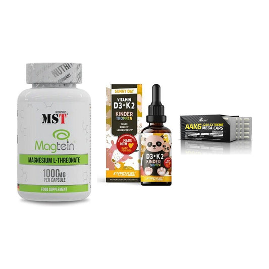 Ausdauer-Set: MST Magnesium + ProFuel VITAMIN + Olimp AAKG – alle enthaltenen Artikel