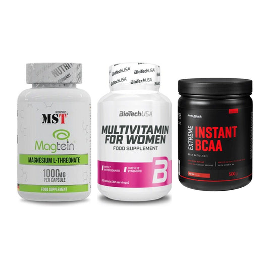 Ausdauer-Set: MST Magnesium + BioTech Multivit + Body Attack – alle enthaltenen Artikel