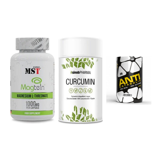 Ausdauer-Set: MST Magnesium + Sinob Curcumin + FA Nutrition – alle enthaltenen Artikel