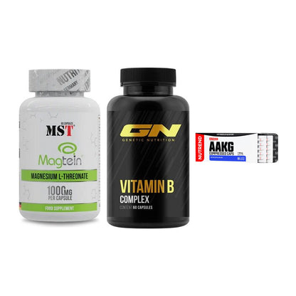 Ausdauer-Set: MST Magnesium + GN Vitamin + Nutrend AAKG – alle enthaltenen Artikel