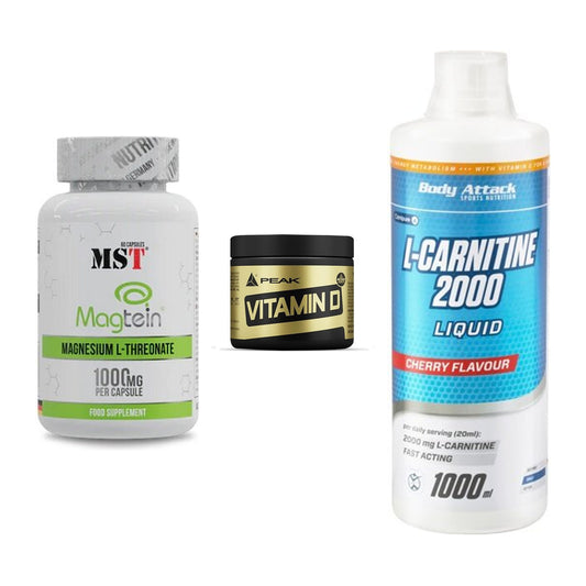 Ausdauer-Set: MST Magnesium + Peak Vitamin D + Body Attack – alle enthaltenen Artikel