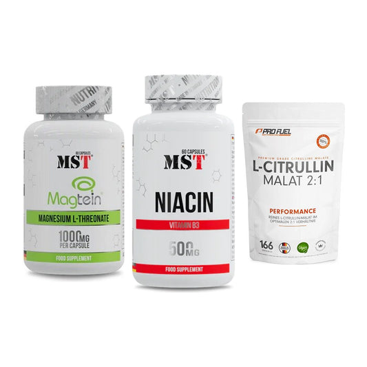 Ausdauer-Set: MST Magnesium + MST Niacin + ProFuel L-Citrul – alle enthaltenen Artikel