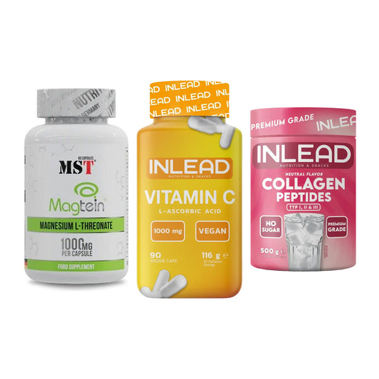 Ausdauer-Set: MST Magnesium + INLEAD Vitamin C + INLEAD Collagen – alle enthaltenen Artikel