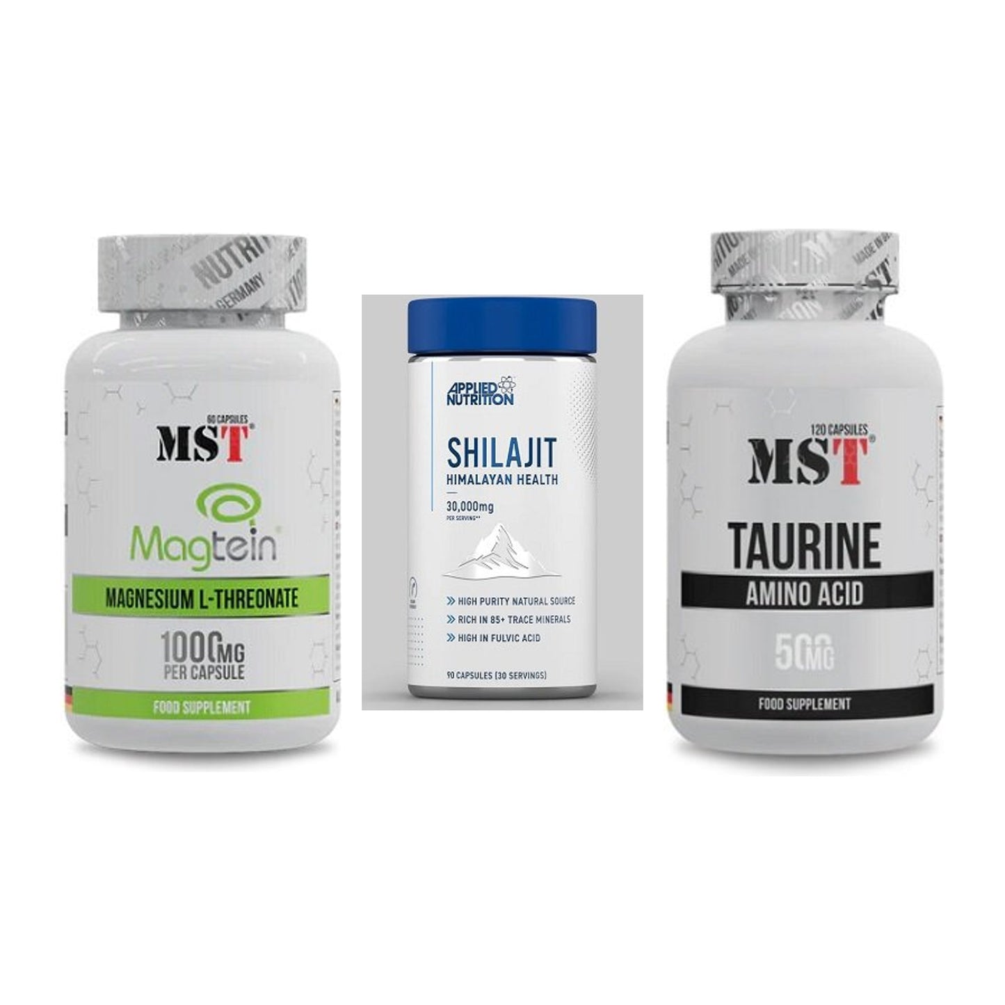 Ausdauer-Set: MST Magnesium + Applied Nutritio + MST Taurine – alle enthaltenen Artikel