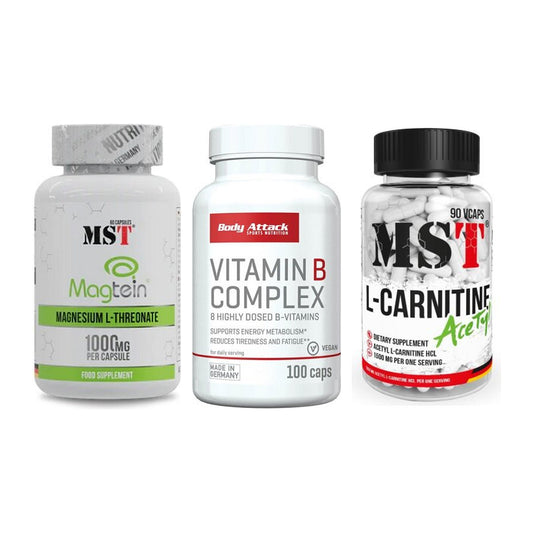 Ausdauer-Set: MST Magnesium + Body Attack + MST L-Carnitine – alle enthaltenen Artikel
