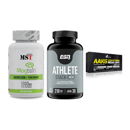 Ausdauer-Set: MST Magnesium + ESN Athlete + Olimp AAKG – alle enthaltenen Artikel