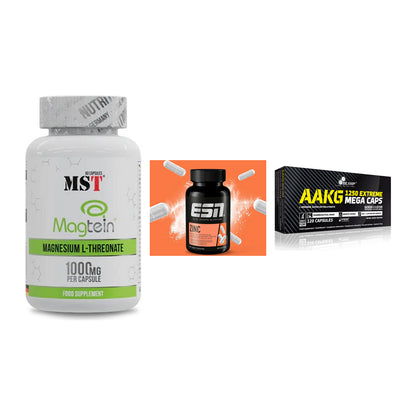 Ausdauer-Set: MST Magnesium + ESN Zinc + Olimp AAKG – alle enthaltenen Artikel