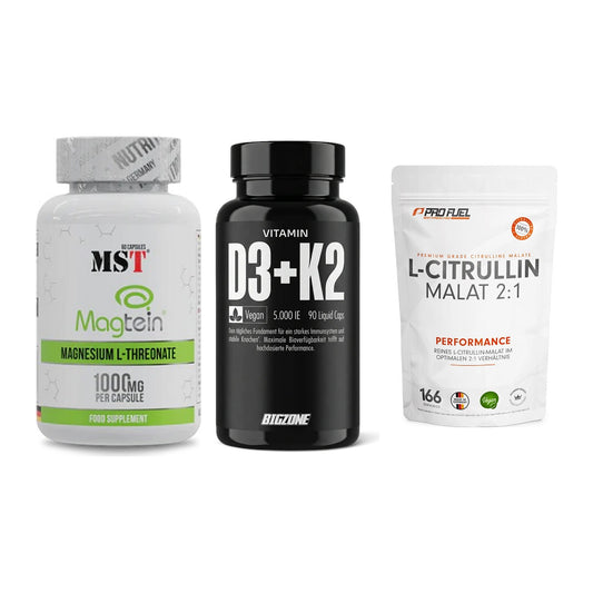 Ausdauer-Set: MST Magnesium + Big Zone Vitamin + ProFuel L-Citrul – alle enthaltenen Artikel