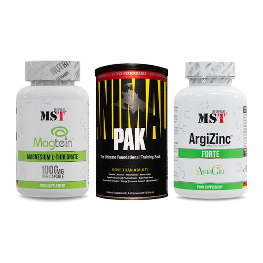 Ausdauer-Set: MST Magnesium + Universal Animal + MST ArgiZinc – alle enthaltenen Artikel