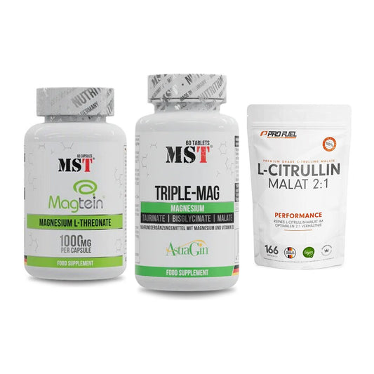 Ausdauer-Set: MST Magnesium + MST Tripple Mag + ProFuel L-Citrul – alle enthaltenen Artikel