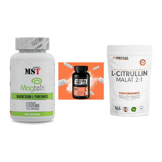 Ausdauer-Set: MST Magnesium + ESN Zinc + ProFuel L-Citrul – alle enthaltenen Artikel