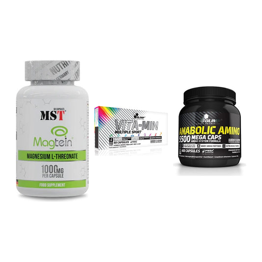 Ausdauer-Set: MST Magnesium + Olimp Vita-Min + Olimp Anabolic – alle enthaltenen Artikel