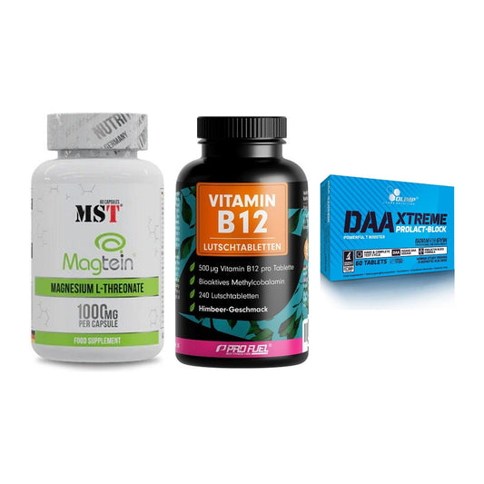 Ausdauer-Set: MST Magnesium + ProFuel Vitamin + Olimp DAA Xtreme – alle enthaltenen Artikel