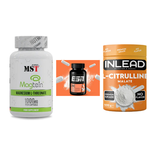 Ausdauer-Set: MST Magnesium + ESN Zinc + INLEAD L-Citrull – alle enthaltenen Artikel